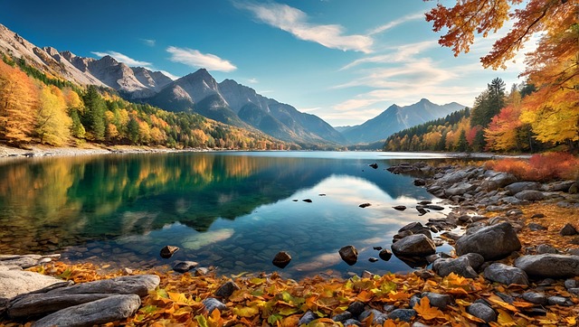 Free ai generated landscape fall illustration