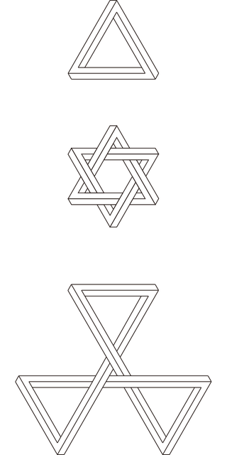 Free Visual Illusion Geometric vector and picture