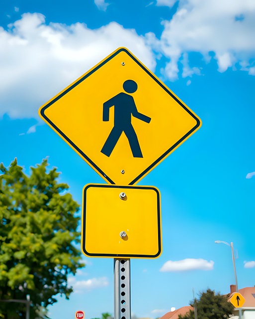 Free ai generated signage pedestrian illustration