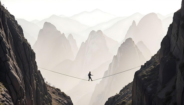 Free ai generated balance mountain illustration