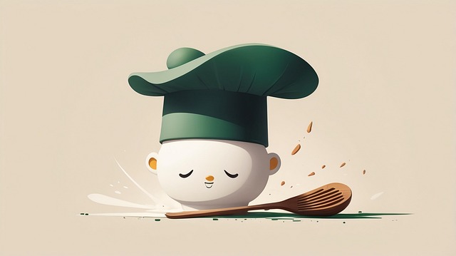 Free ai generated chef logo illustration