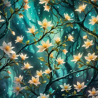 Free Flowers Tree illustration and picture