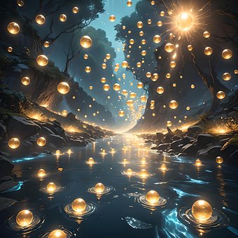 Free Flowing River illustration and picture