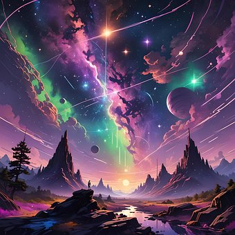 Free Ai Generated Mountain illustration and picture