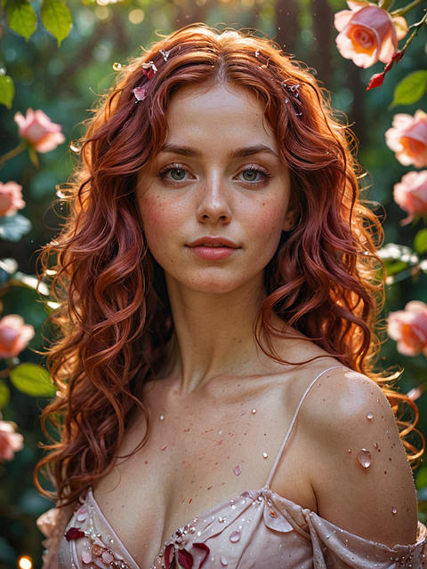 Free ai generated woman beauty illustration