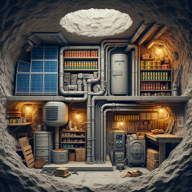 Free underground warehouse stock illustration