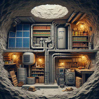 Underjordisk, Lager, Kælder, Tunnel