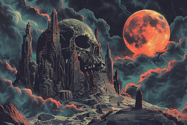 Free ai generated terror horror illustration
