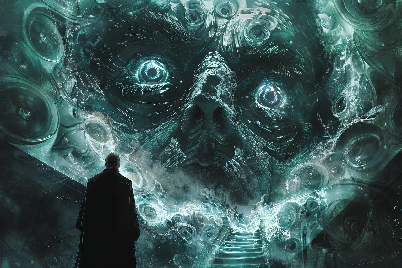 Free ai generated terror horror illustration