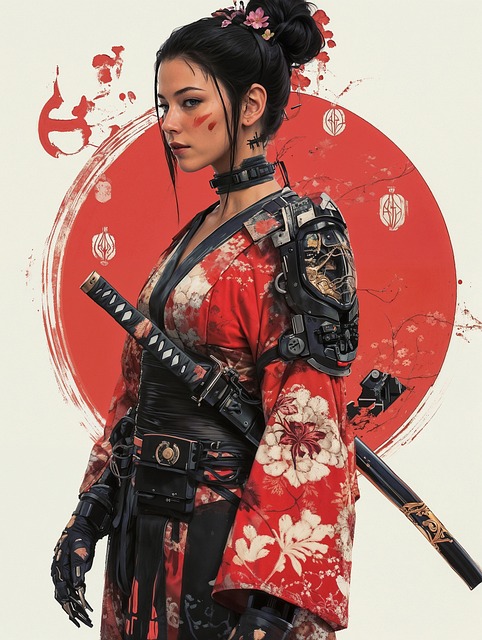 Samurai, Krieger, Japan, Katana