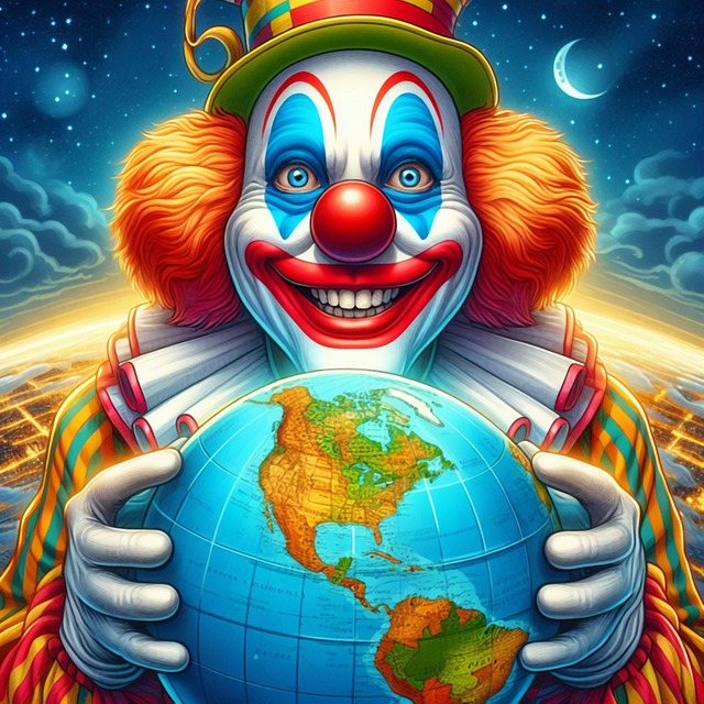 Free ai generated clown funny illustration