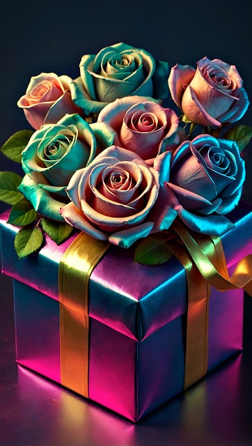 Free gift ai generated present illustration