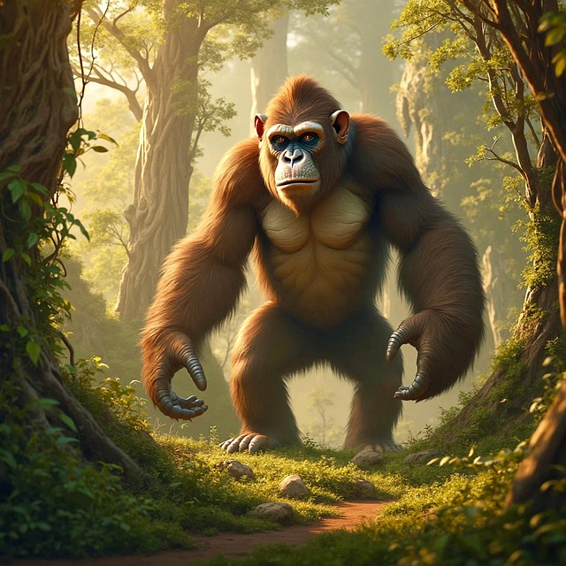 Download free HD stock image of Ai Generated Gorilla Free ai generated gorilla ape illustration