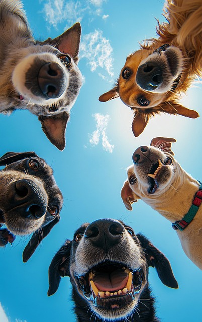 Free ai generated dogs animals illustration