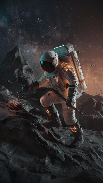 Free ai generated astronaut space illustration