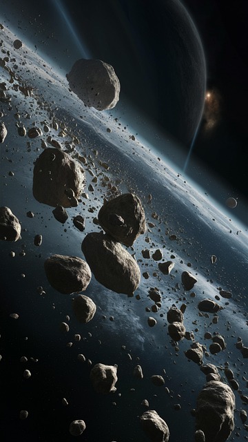 Free ai generated space meteors illustration