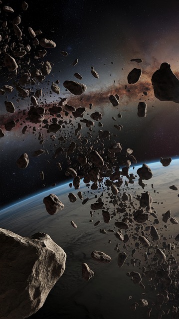 Free ai generated space meteors illustration