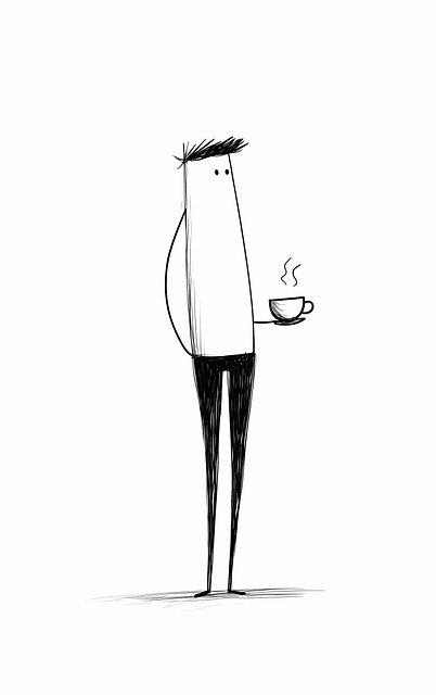 Free ai generated doodle coffee illustration