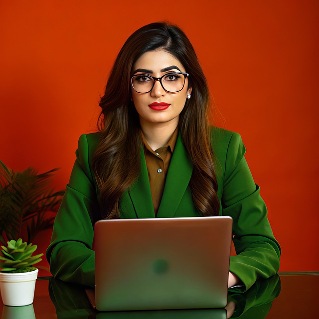 Free ai generated corporate woman illustration
