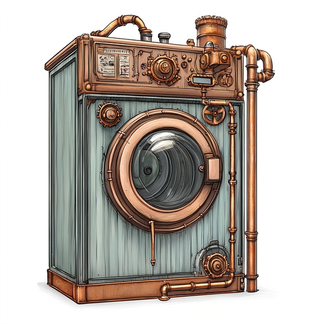 Free ai generated washing machine laundry illustration