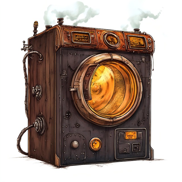 Free ai generated washing machine laundry illustration