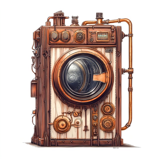 Free ai generated washing machine laundry illustration