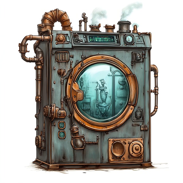 Free ai generated washing machine laundry illustration