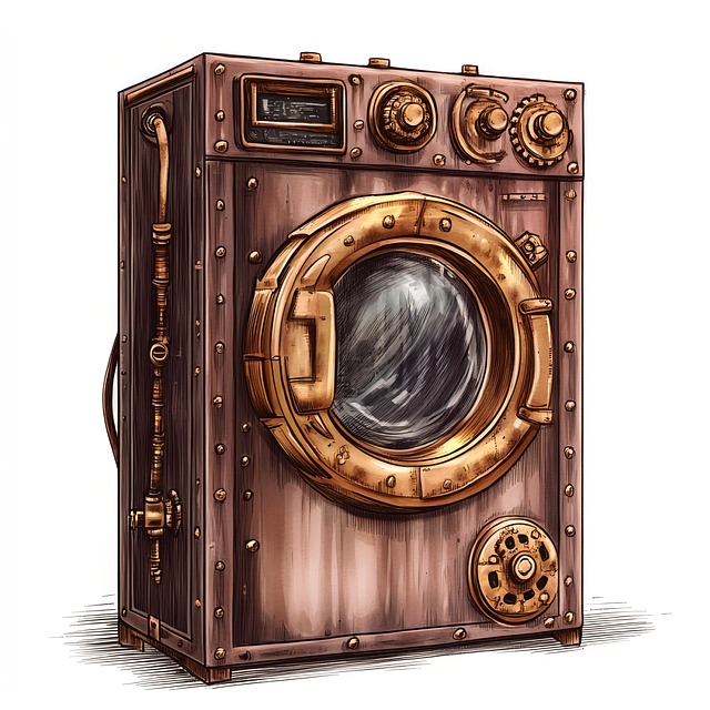Free ai generated washing machine laundry illustration