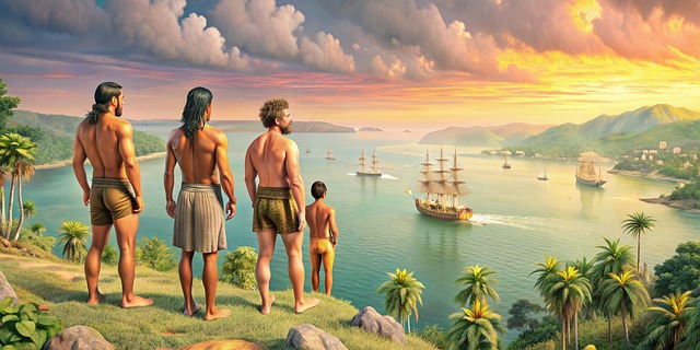 Free ai generated boats sail illustration
