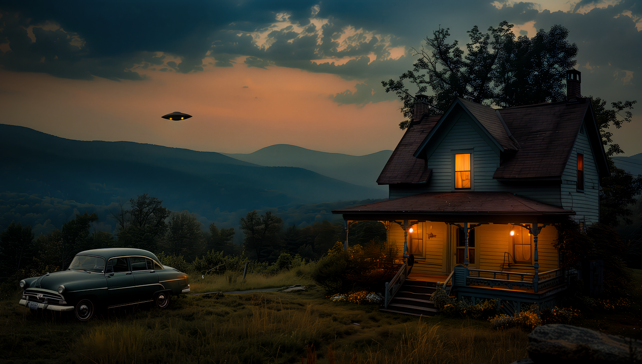 Ai Generiert, Ufo, Fliegende Untertasse