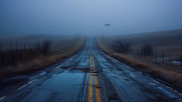 Free ai generated ufo flying saucer illustration