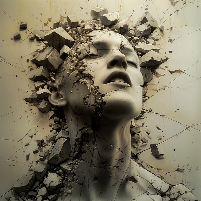 Free ai generated sculpture psychology illustration