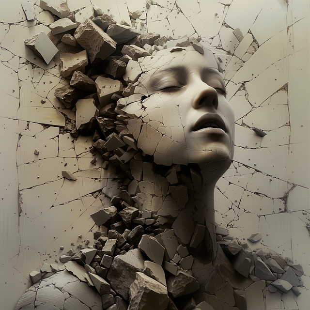 Free ai generated sculpture psychology illustration