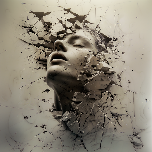 Free ai generated sculpture psychology illustration