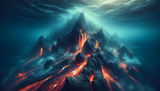 Free ai generated volcano lava illustration