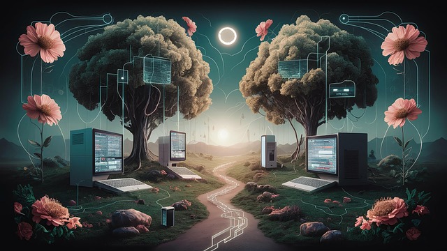 Free vertically abstract concept illustration