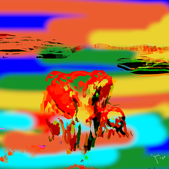 Free Elephants Climate Workers illustration and picture