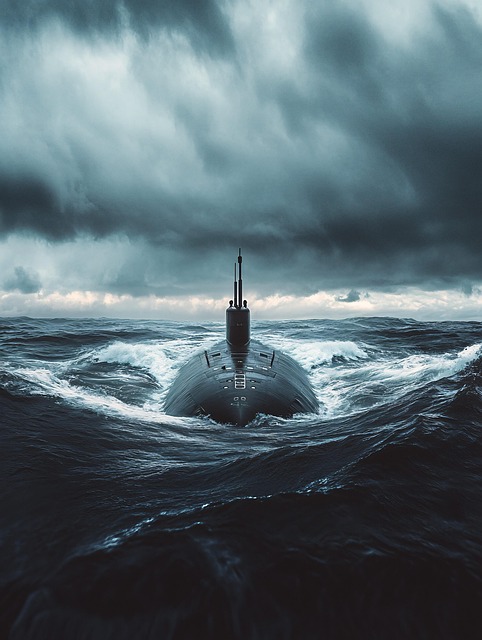 Download free HD stock image of Ai Generated Submarine Free ai generated submarine ocean illustration