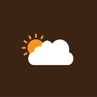 Free Cloud Sun vector and picture