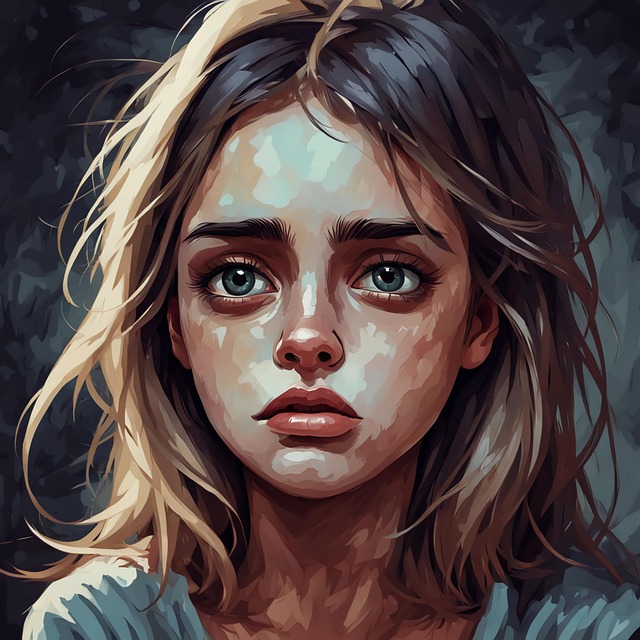 Download free HD stock image of Ai Generated Girl Free ai generated girl sadness illustration