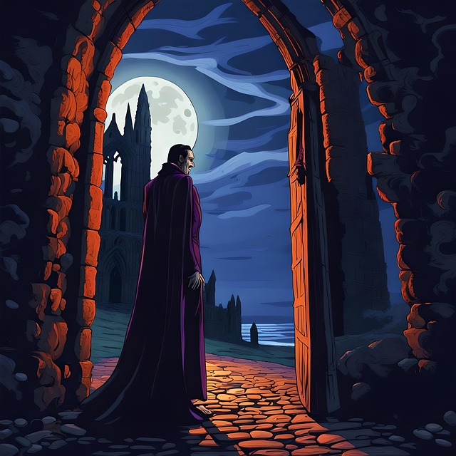Free ai generated dracula nature illustration