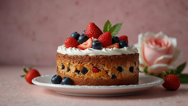 Free ai generated cake dessert illustration