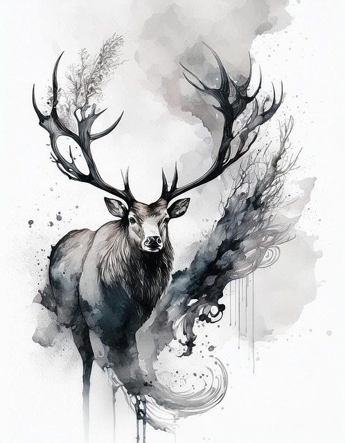 Free ai generated deer animal illustration