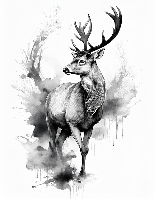 Download free HD stock image of Ai Generated Deer Free ai generated deer animal illustration