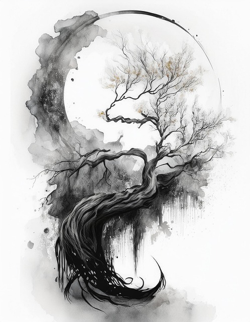 Free ai generated tree branches illustration