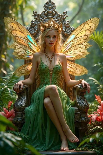 Download free HD stock image of Ai Generated Fairy Free ai generated fairy princess illustration