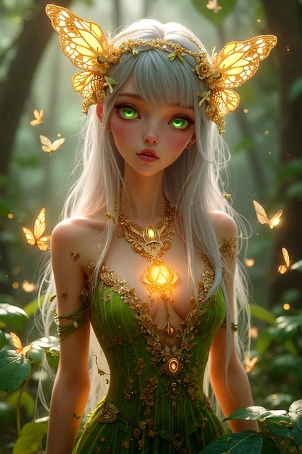 Free ai generated pixie butterflies illustration