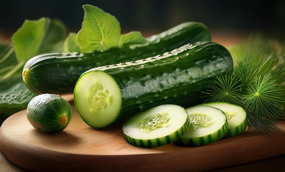 Free Ai Generated Cucumber illustration and picture