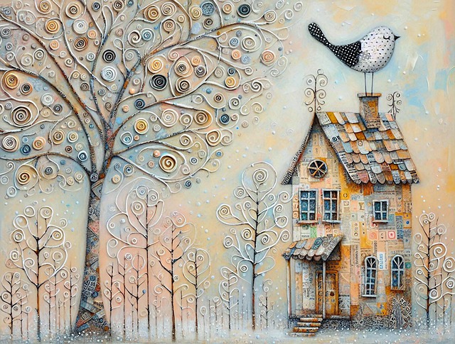 Free ai generated whimsical house fairytale illustration