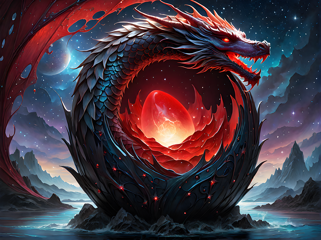 Download free HD stock image of Ai Generated Dragon Free ai generated dragon alien illustration